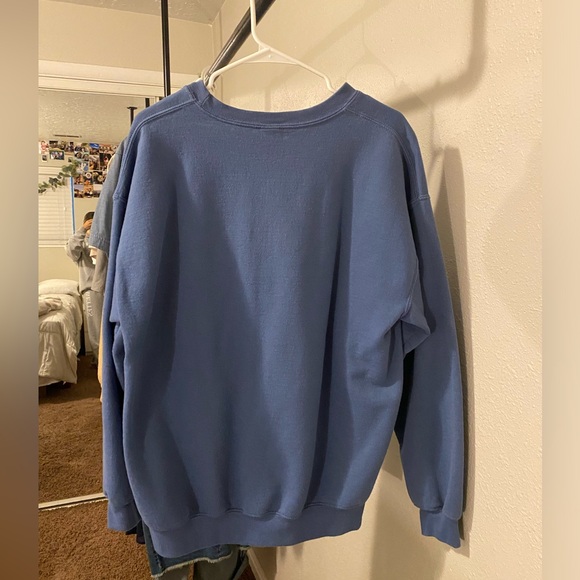 blue crew neck sweater - Picture 2 of 2